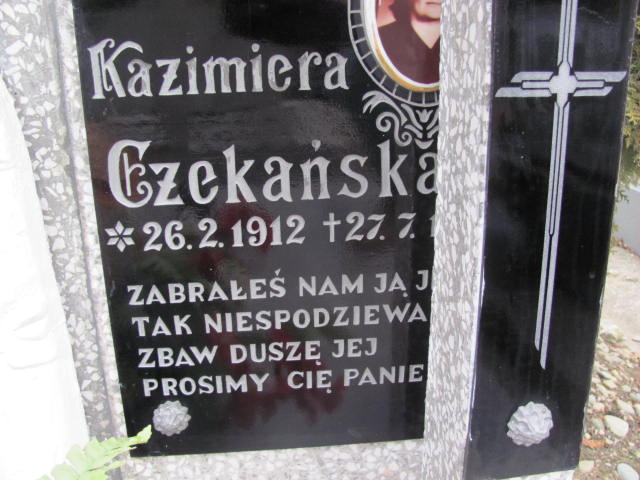 Kazimiera Czekańska 1912 Jedlicze i Potok - Grobonet - Wyszukiwarka osób pochowanych