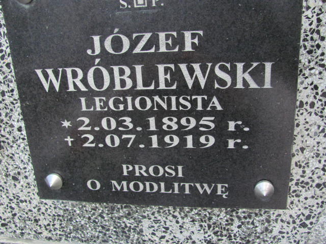Józef Wróblewski 1895 Jedlicze i Potok - Grobonet - Wyszukiwarka osób pochowanych