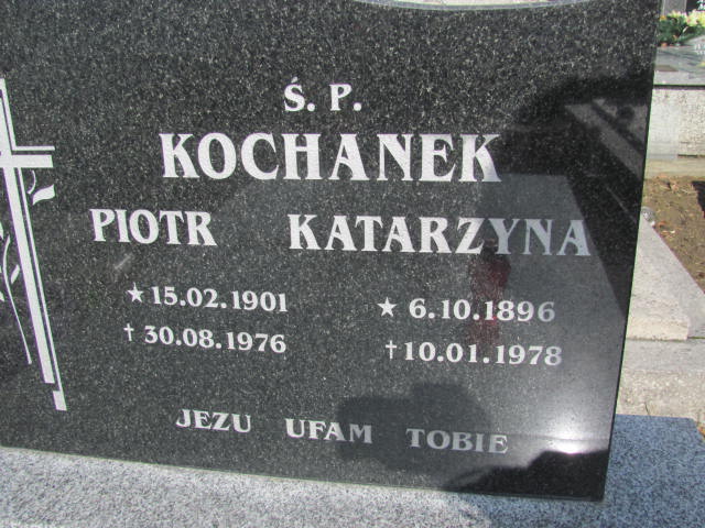 Katarzyna Kochanek 1896 Jedlicze i Potok - Grobonet - Wyszukiwarka osób pochowanych