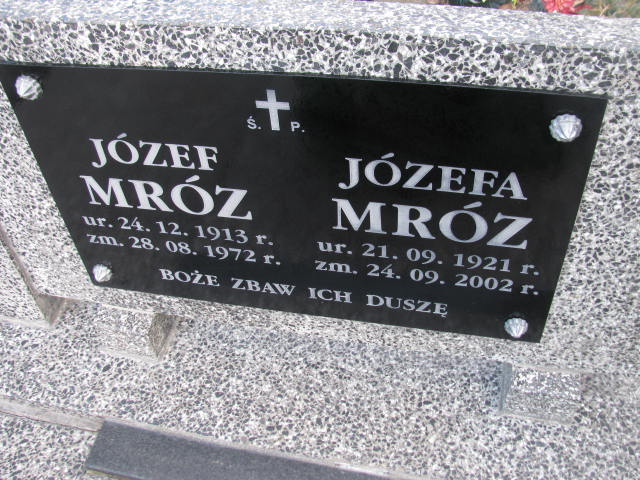 Józef Mróz 1913 Jedlicze i Potok - Grobonet - Wyszukiwarka osób pochowanych