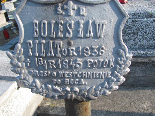 Bolesław Pilat 1938 Jedlicze i Potok - Grobonet - Wyszukiwarka osób pochowanych