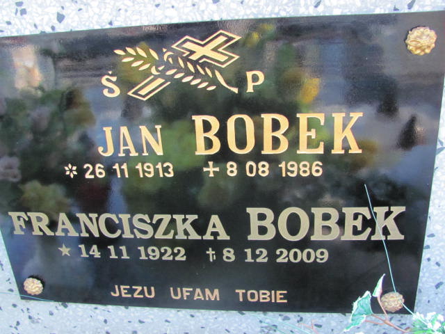 Jan Bobek 1913 Jedlicze i Potok - Grobonet - Wyszukiwarka osób pochowanych