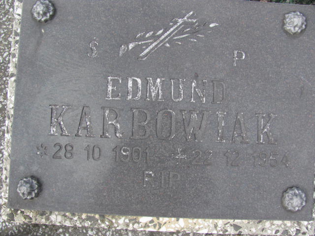 Edmund Karbowiak 1901 Jedlicze i Potok - Grobonet - Wyszukiwarka osób pochowanych