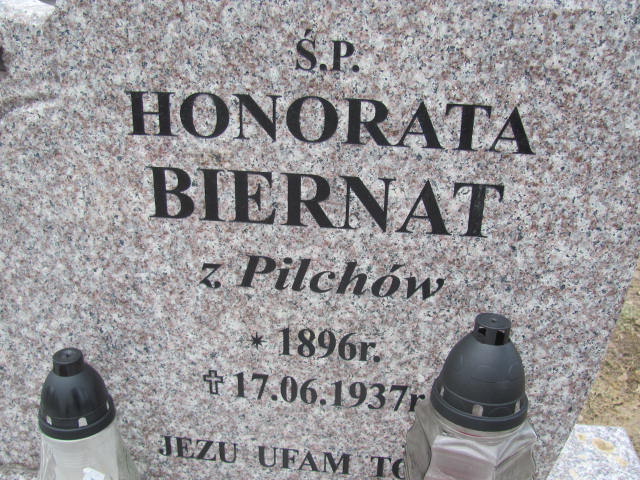 Honorata Biernat 1896 Jedlicze i Potok - Grobonet - Wyszukiwarka osób pochowanych