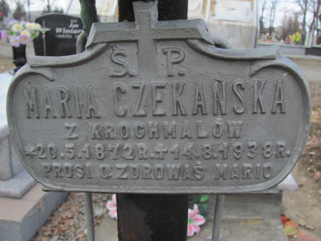 Maria Czekańska 1872 Jedlicze i Potok - Grobonet - Wyszukiwarka osób pochowanych