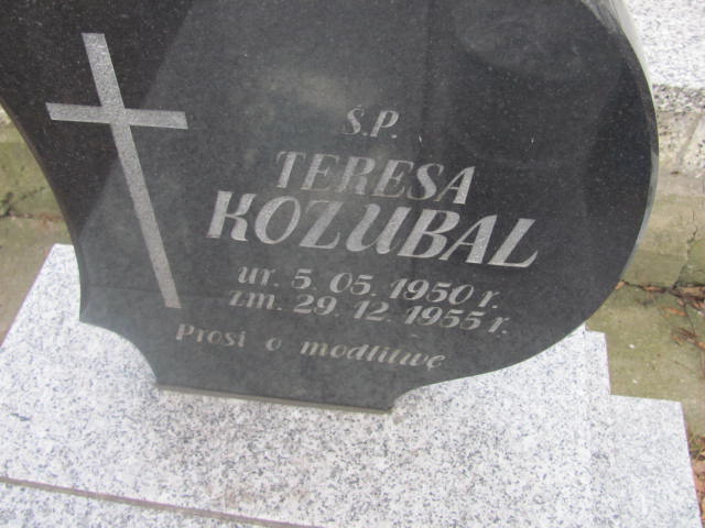 Teresa Kozubal 1950 Jedlicze i Potok - Grobonet - Wyszukiwarka osób pochowanych