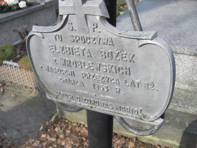 Elżbieta Bożek Jedlicze i Potok - Grobonet - Wyszukiwarka osób pochowanych