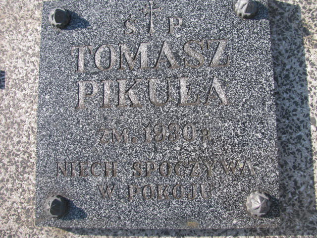Tomasz Pikuła Jedlicze i Potok - Grobonet - Wyszukiwarka osób pochowanych