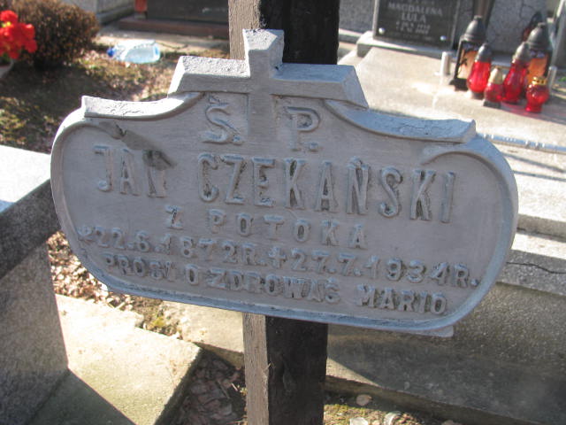 Jan Czekański 1872 Jedlicze i Potok - Grobonet - Wyszukiwarka osób pochowanych
