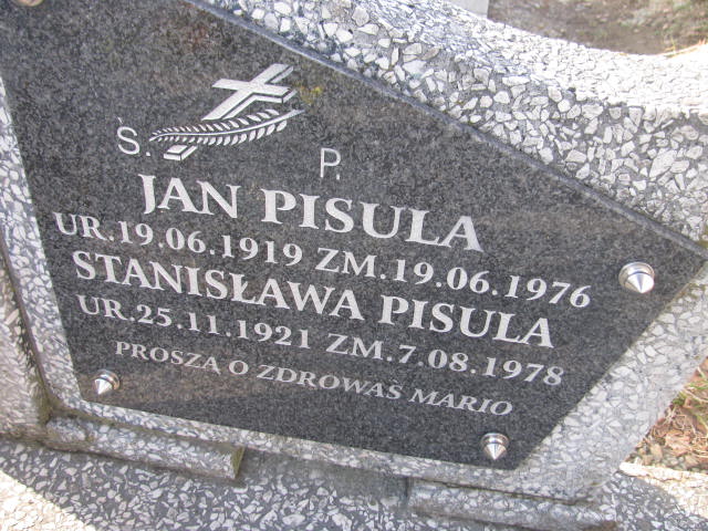 Jan Pisula 1919 Jedlicze i Potok - Grobonet - Wyszukiwarka osób pochowanych