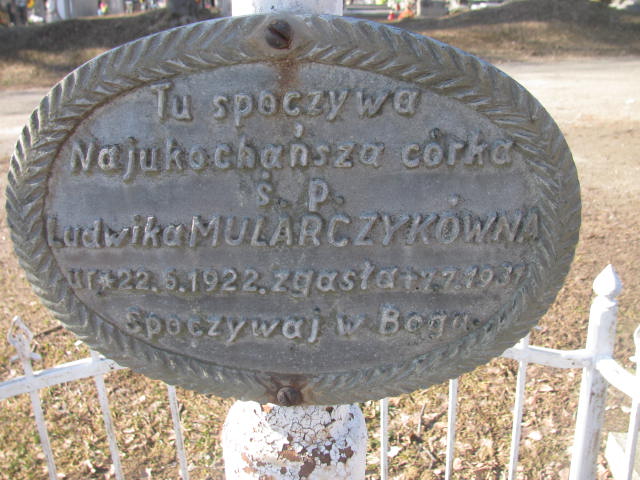 Ludwika Mularczyk 1922 Jedlicze i Potok - Grobonet - Wyszukiwarka osób pochowanych