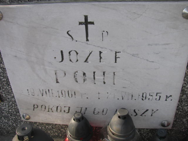 Józef Pohl 1901 Jedlicze i Potok - Grobonet - Wyszukiwarka osób pochowanych