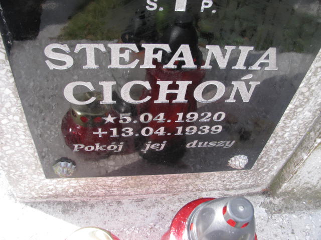 Stefania Cichoń 1920 Jedlicze i Potok - Grobonet - Wyszukiwarka osób pochowanych