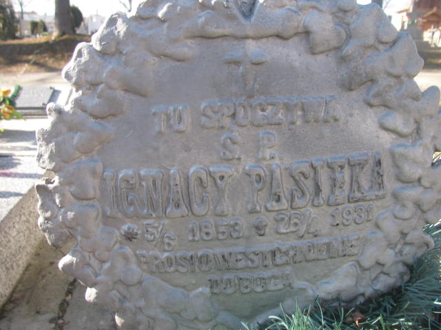 Ignacy Pasieka 1853 Jedlicze i Potok - Grobonet - Wyszukiwarka osób pochowanych