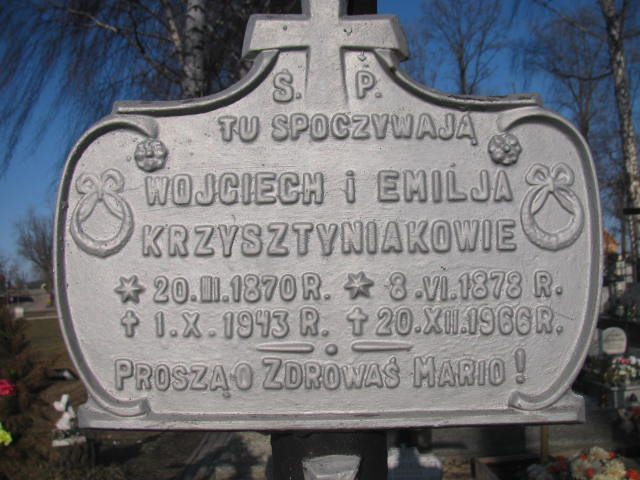 Wojciech Krzysztyniak 1870 Jedlicze i Potok - Grobonet - Wyszukiwarka osób pochowanych