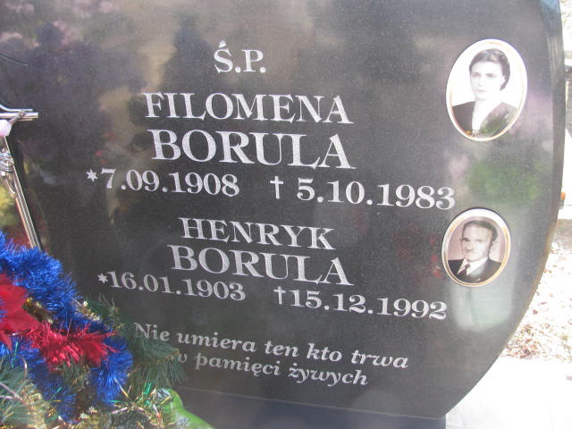 Henryk Borula 1903 Jedlicze i Potok - Grobonet - Wyszukiwarka osób pochowanych