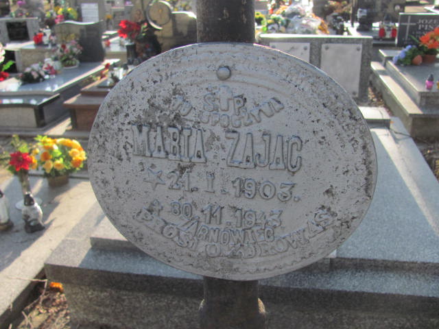 Maria Zając 1903 Jedlicze i Potok - Grobonet - Wyszukiwarka osób pochowanych