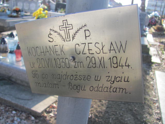 Czesław Kochanek 1930 Jedlicze i Potok - Grobonet - Wyszukiwarka osób pochowanych