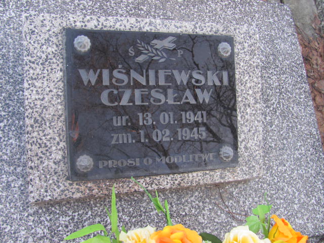 Czesław Wiśniewski 1941 Jedlicze i Potok - Grobonet - Wyszukiwarka osób pochowanych