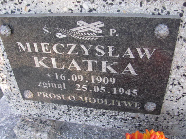 Mieczysław Klatka 1909 Jedlicze i Potok - Grobonet - Wyszukiwarka osób pochowanych