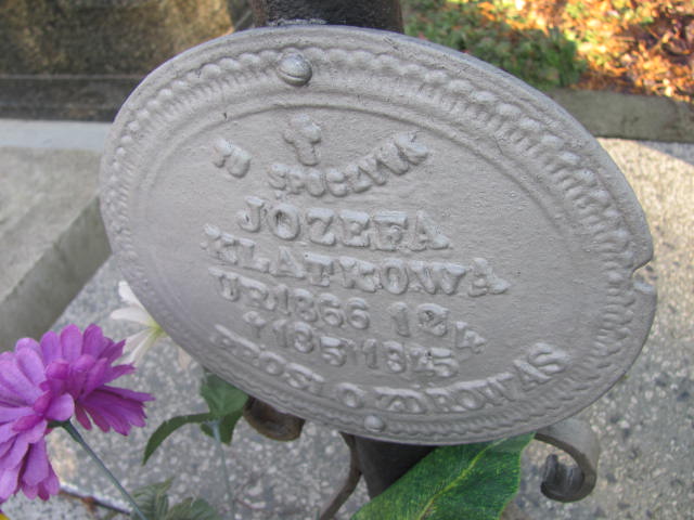 Józefa Klatka 1866 Jedlicze i Potok - Grobonet - Wyszukiwarka osób pochowanych