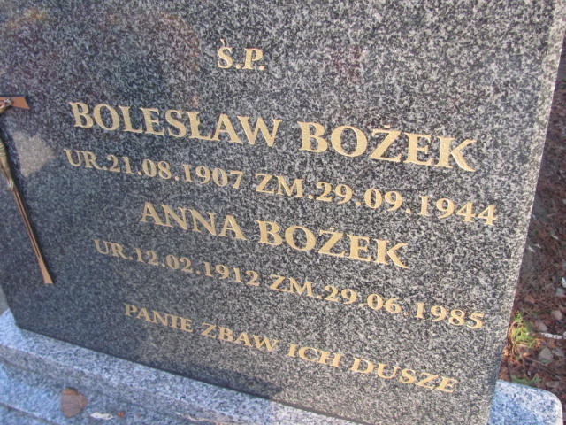 Bolesław Bożek 1907 Jedlicze i Potok - Grobonet - Wyszukiwarka osób pochowanych