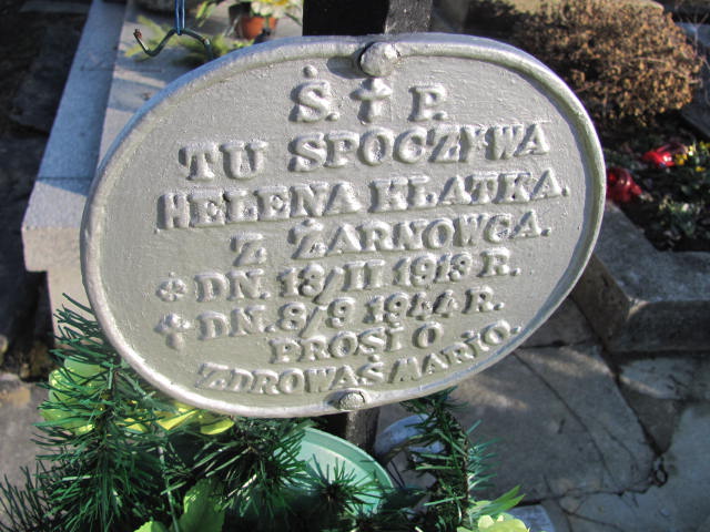 Helena Klatka 1913 Jedlicze i Potok - Grobonet - Wyszukiwarka osób pochowanych