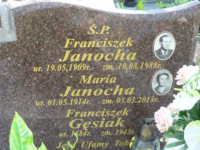 Franciszek Gęsiak 1884 Jedlicze i Potok - Grobonet - Wyszukiwarka osób pochowanych