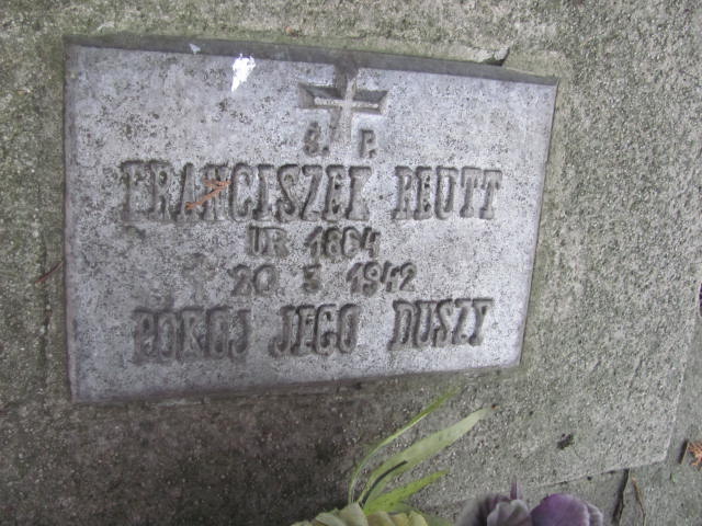 Franciszek Reutt 1864 Jedlicze i Potok - Grobonet - Wyszukiwarka osób pochowanych