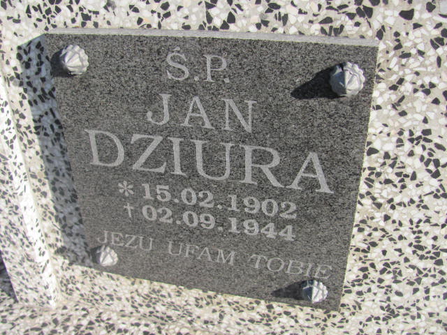 Jan Dziura 1902 Jedlicze i Potok - Grobonet - Wyszukiwarka osób pochowanych