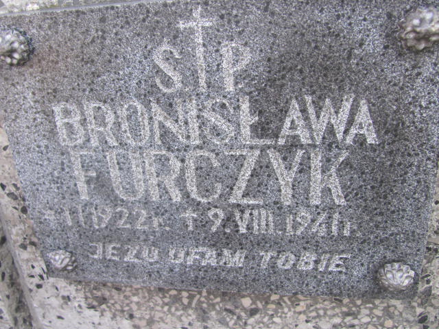 Bronisława Furczyk 1922 Jedlicze i Potok - Grobonet - Wyszukiwarka osób pochowanych