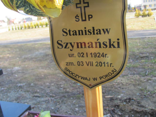 Stanisław Szymański 1924 Jedlicze i Potok - Grobonet - Wyszukiwarka osób pochowanych