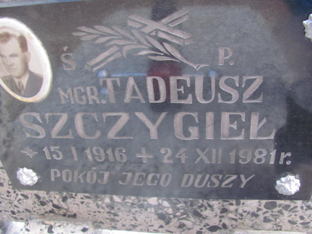 Tadeusz Szczygieł 1916 Jedlicze i Potok - Grobonet - Wyszukiwarka osób pochowanych
