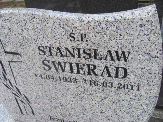 Stanisław Świerad 1933 Jedlicze i Potok - Grobonet - Wyszukiwarka osób pochowanych