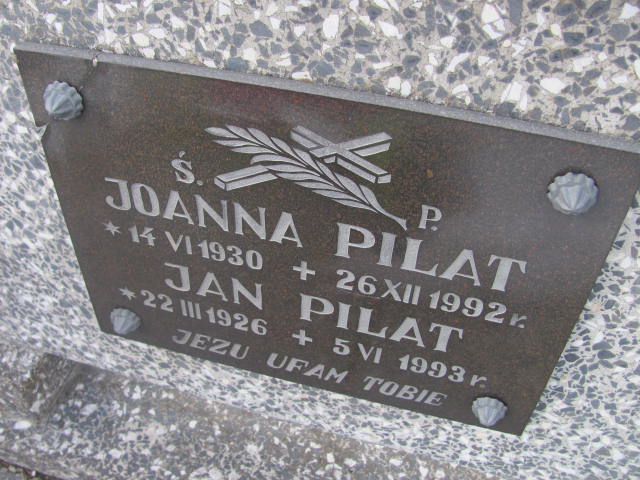 Joanna Pilat 1930 Jedlicze i Potok - Grobonet - Wyszukiwarka osób pochowanych