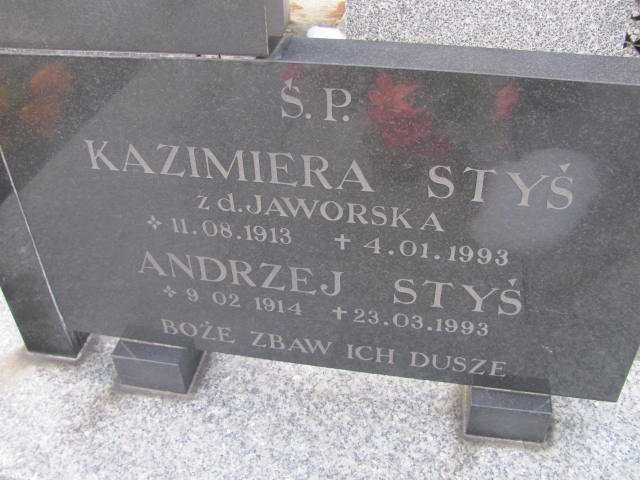 Kazimiera Styś 1913 Jedlicze i Potok - Grobonet - Wyszukiwarka osób pochowanych